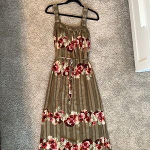 Banana Republic silk maxi dress